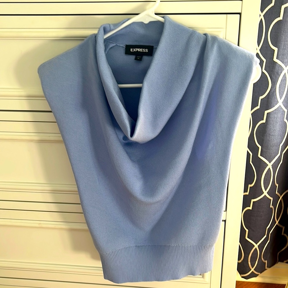 Express  women’s sweater top in Periwinkle blue. Never been worn.